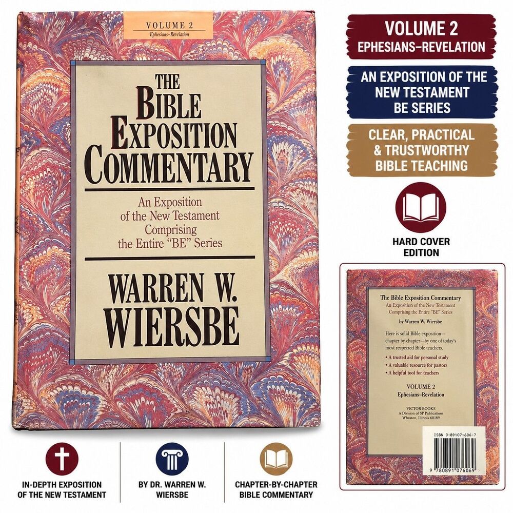 The Bible Exposition Commentary Vol 2 Warren W Wiersbe HC Ephesians Revelation